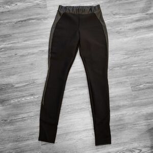 Wolford Black and Faux Leather Legging